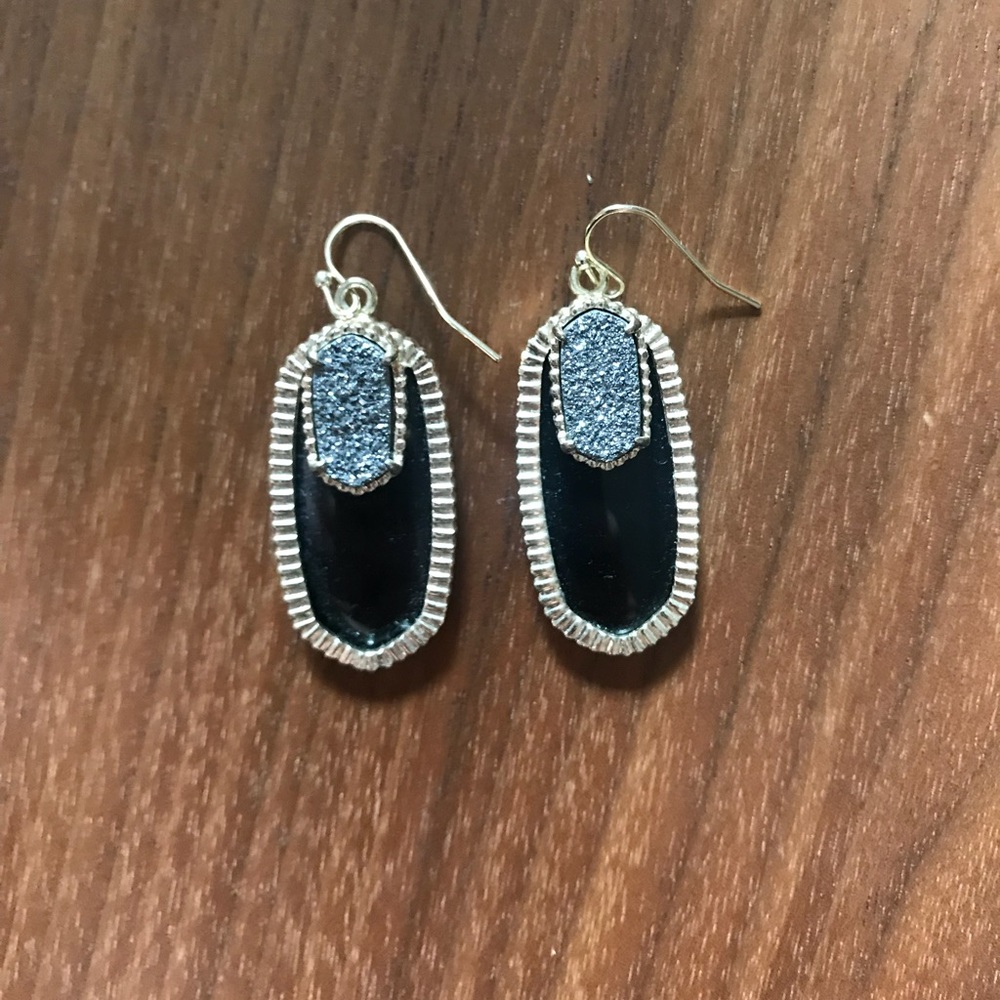 black Kendra Scott Dayton earrings